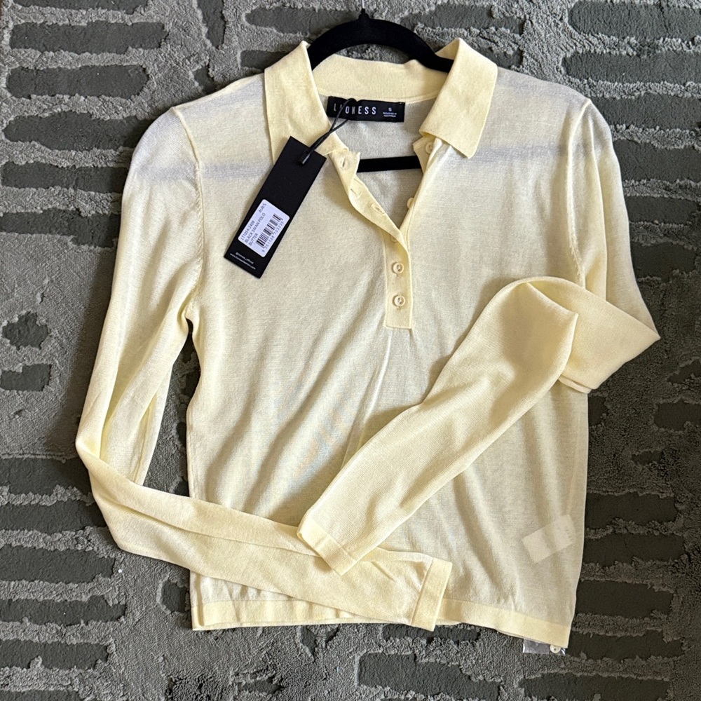 Lioness Soft Yellow Button Down Shirt